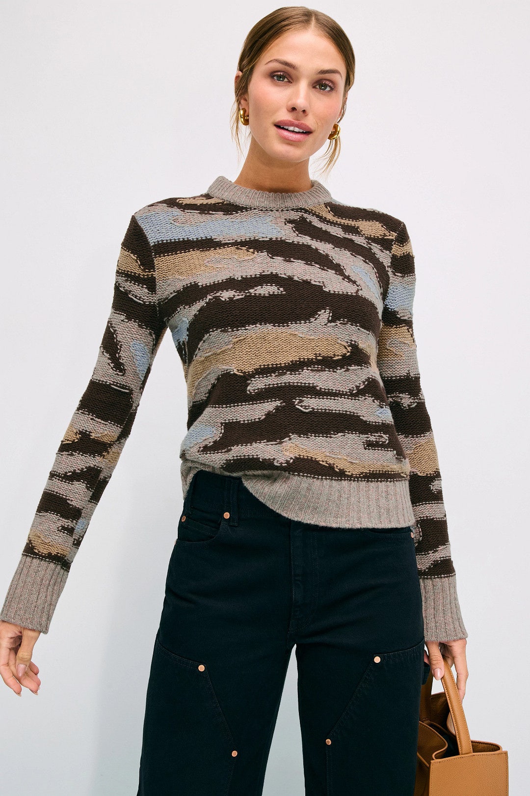 Malty Merino Wool Camouflage Sweater by Zadig & Voltaire 3