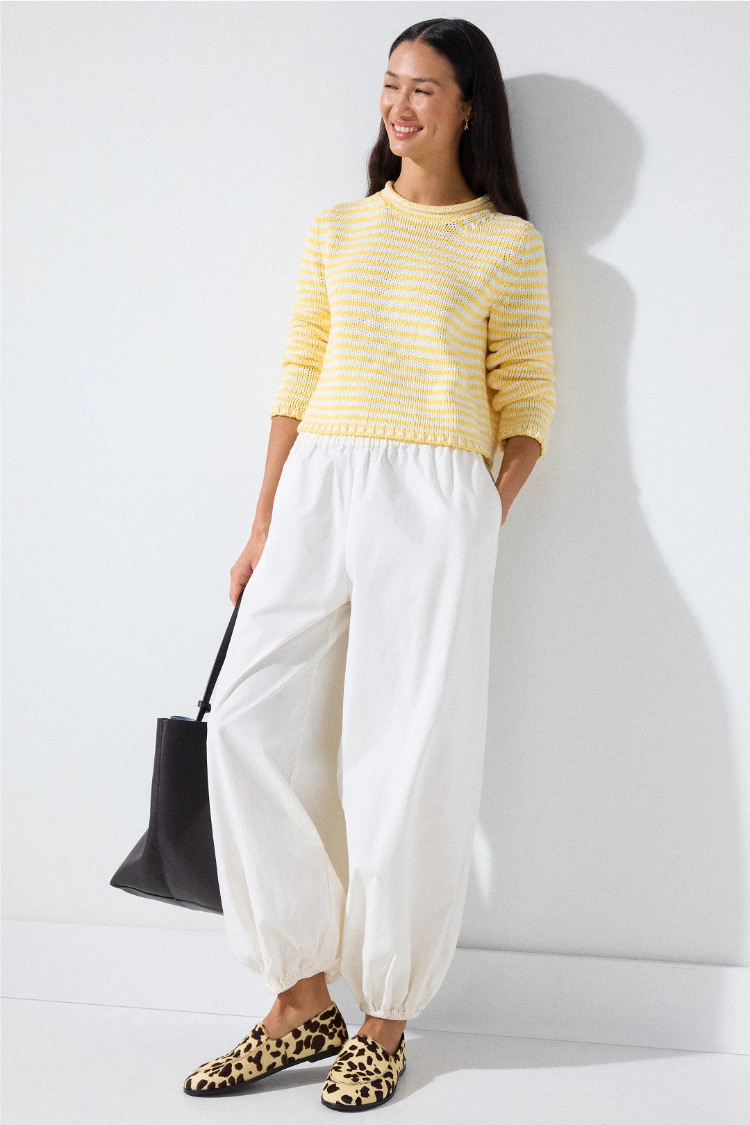 Fine Stripe Mini Marina Sweater by La Ligne 3