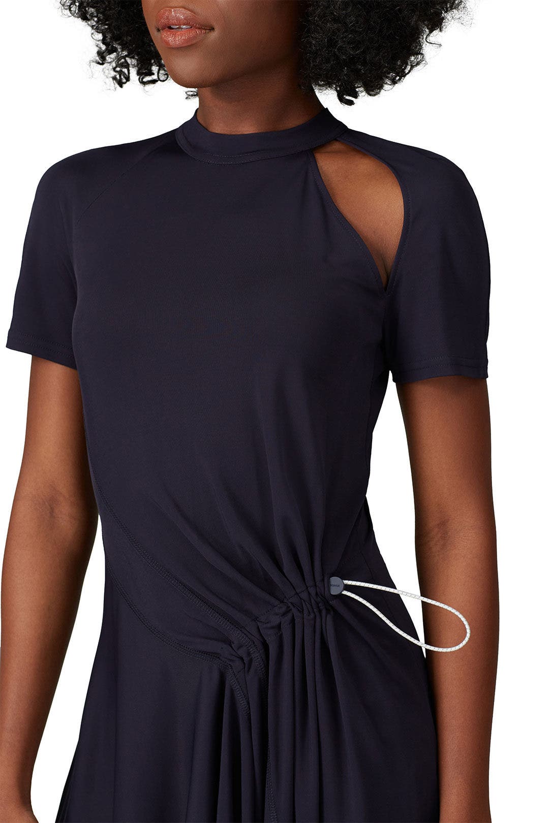 Navy Deconstructed Cycling Dress by Monse 3