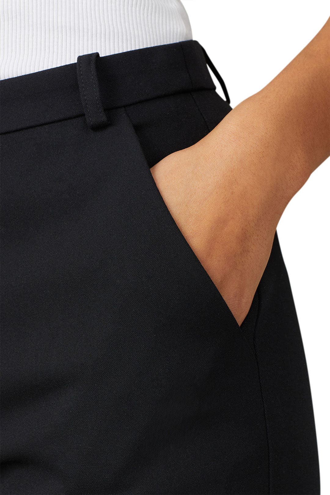 Wool Wide Leg Pants by Emporio Armani 3