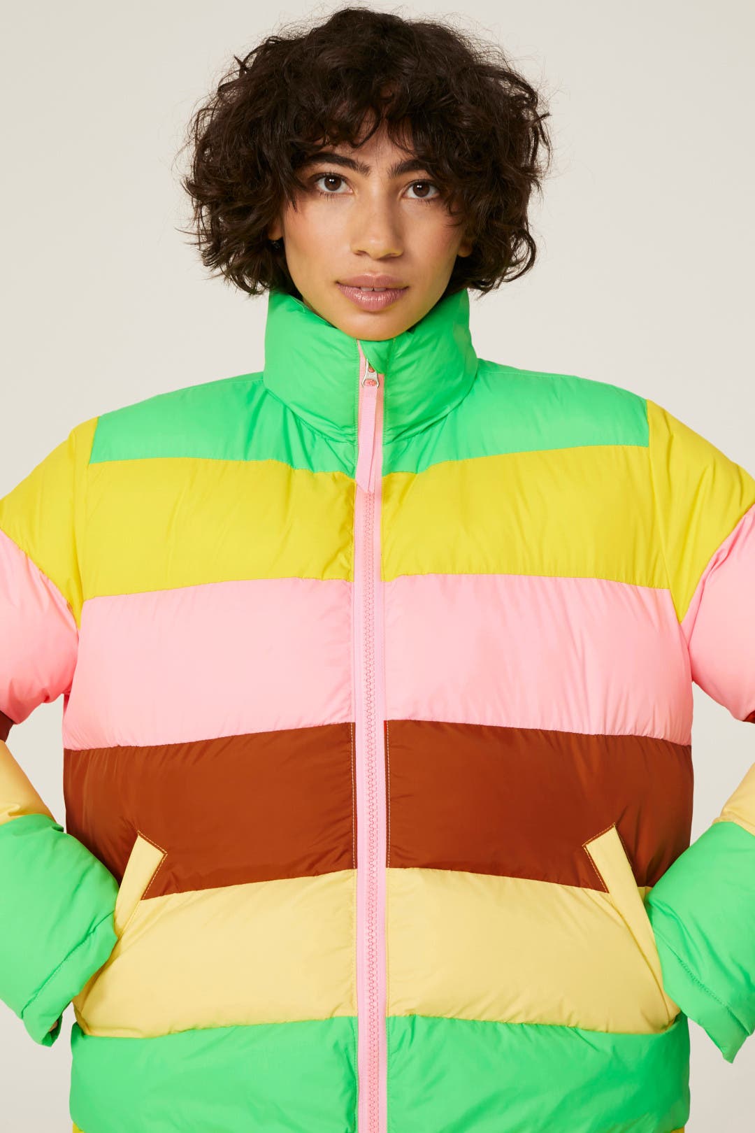 Terry Colorblock Puffer Coat by Rachel Antonoff | Rent the Runway