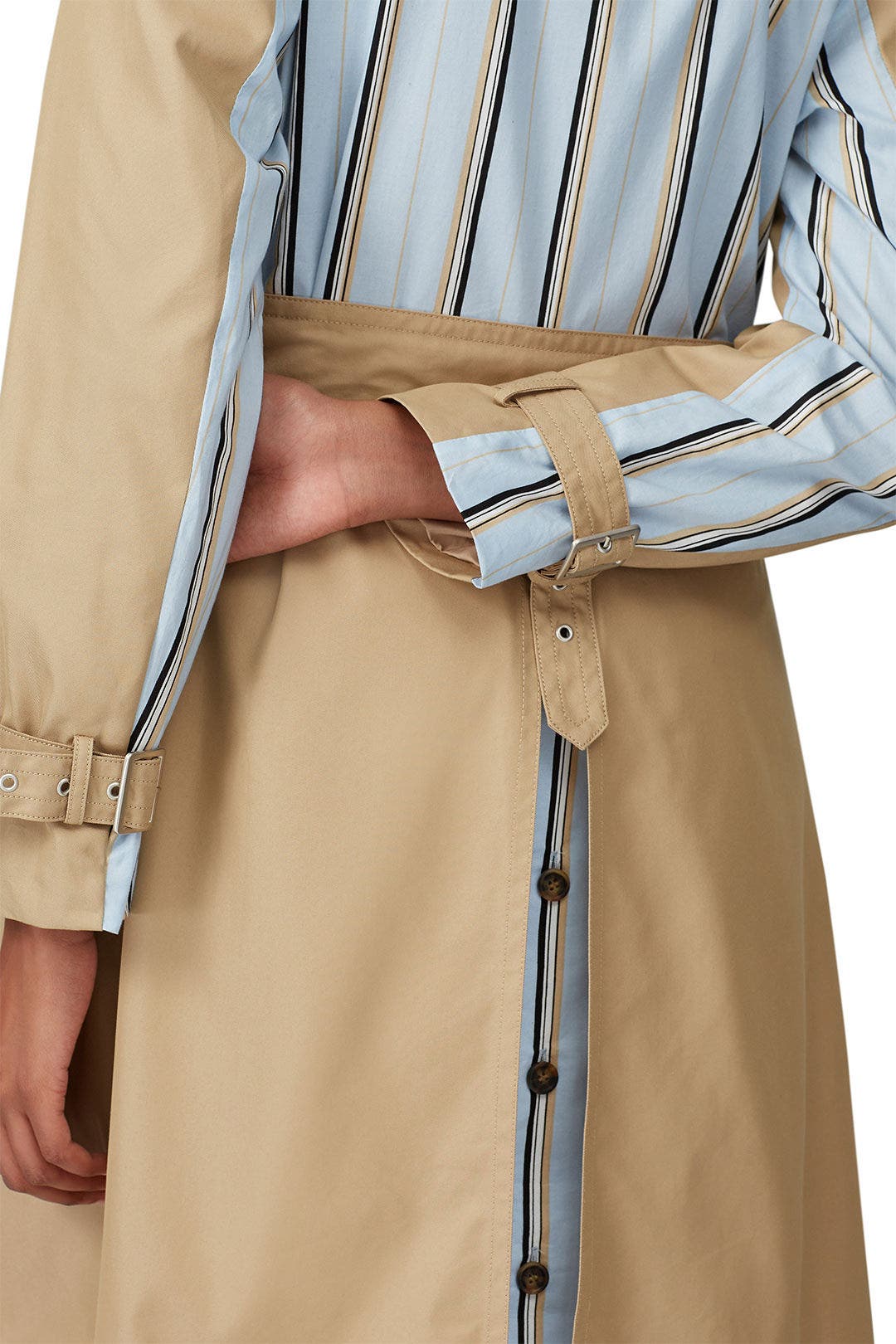 Striped Camel Trench Coat by Thakoon x RTR | Rent the Runway
