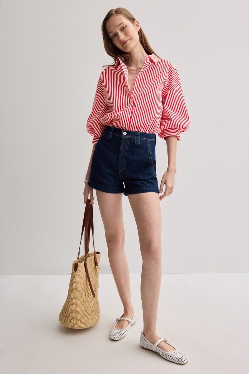 Striped Balloon Sleeves Top by English Factory - Photo 3