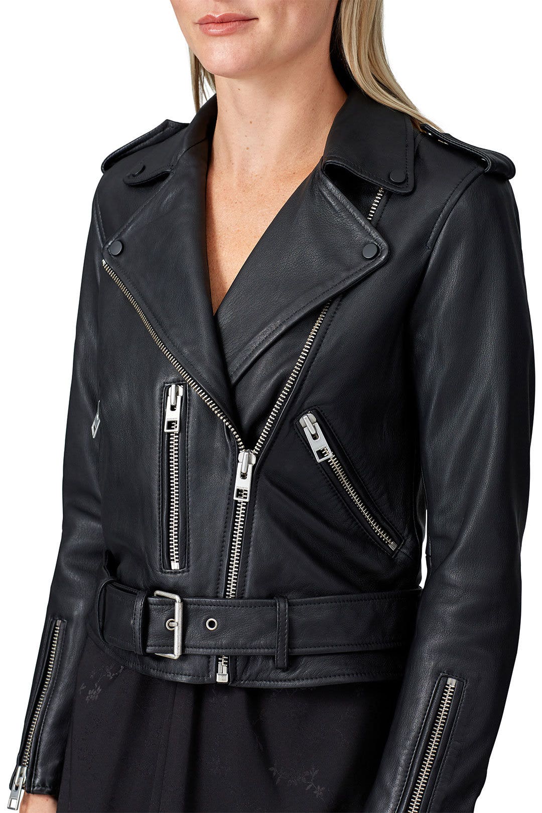 Black Balfern Biker Jacket by AllSaints 3