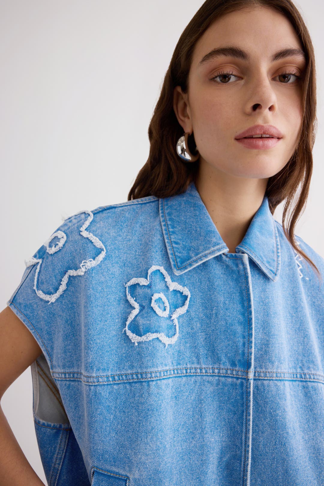 【送料&関税込】Marni Denim Vest Light Blue Denim Vest With Patch Details by Marni | Rent the