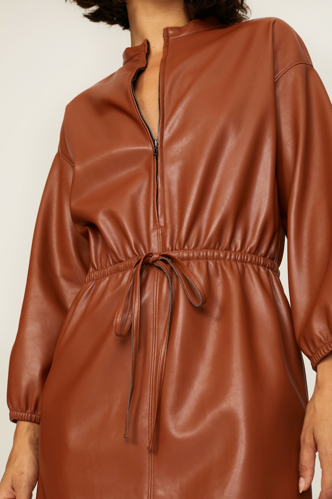 Faux Lambskin Dress by Natori 3