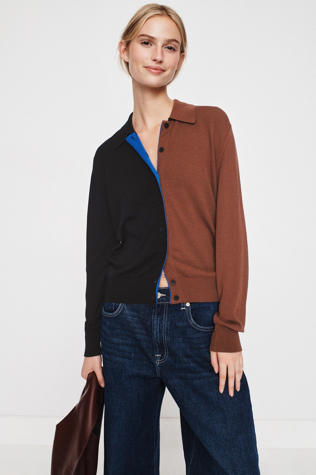 Holly Color Block Cardigan by Aldomartins 3