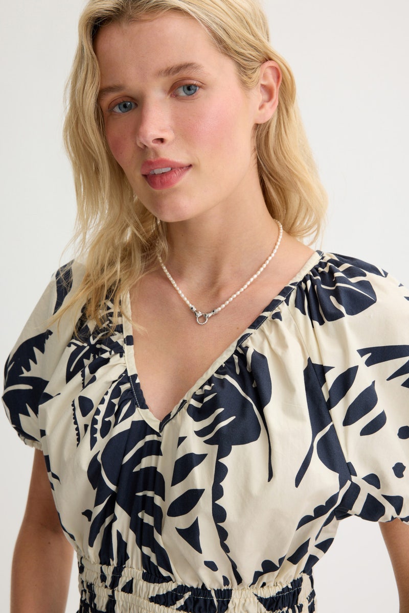 Poplin V-Neck Mini Dress by Marine Layer - Photo 3