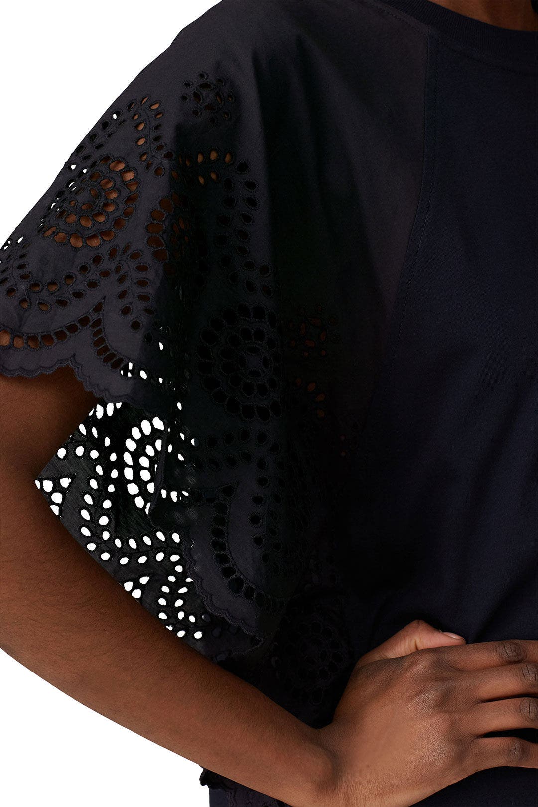 Multi Eyelet Top by Cedric Charlier 3
