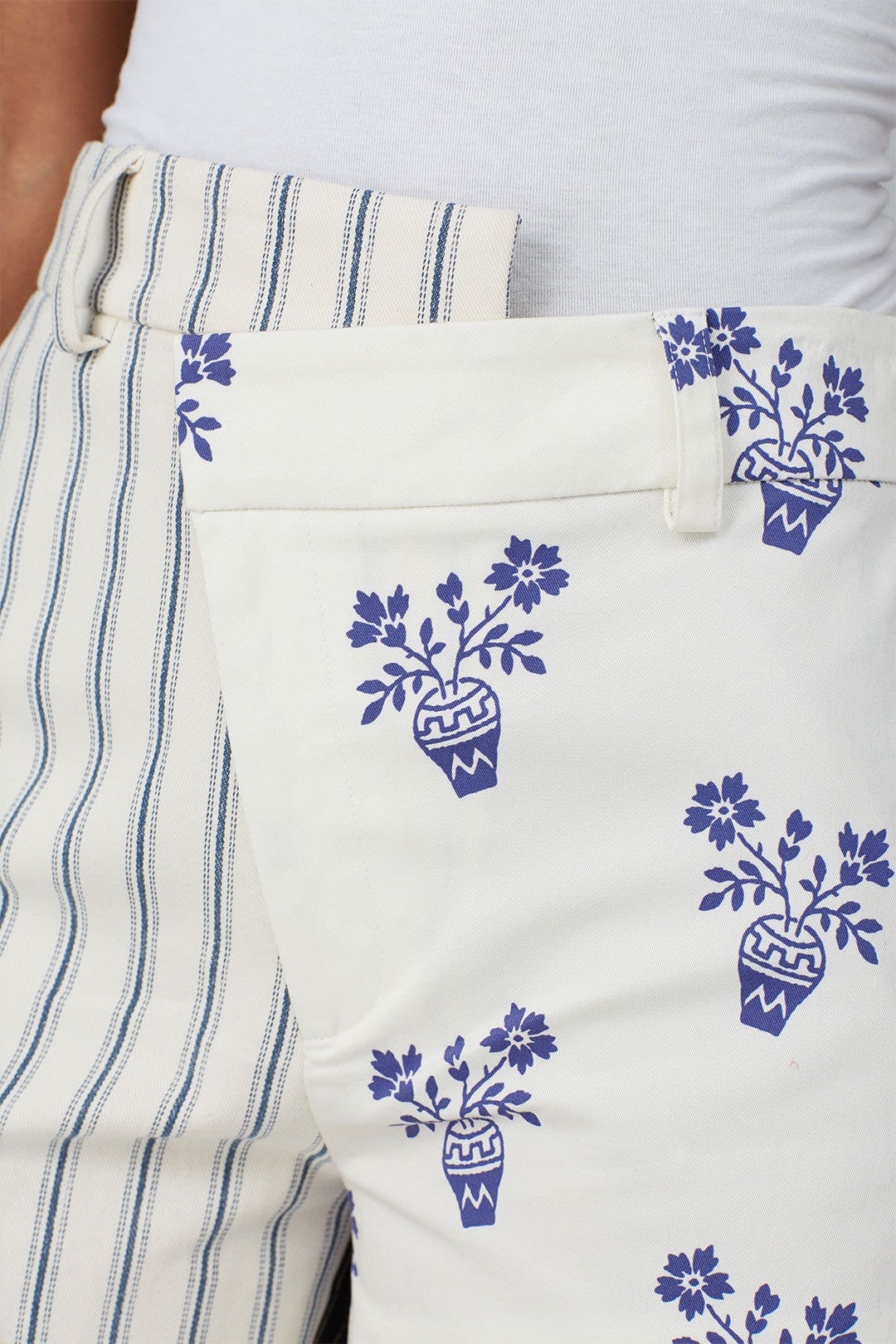 Flower Pot Striped Shorts by Monse 3