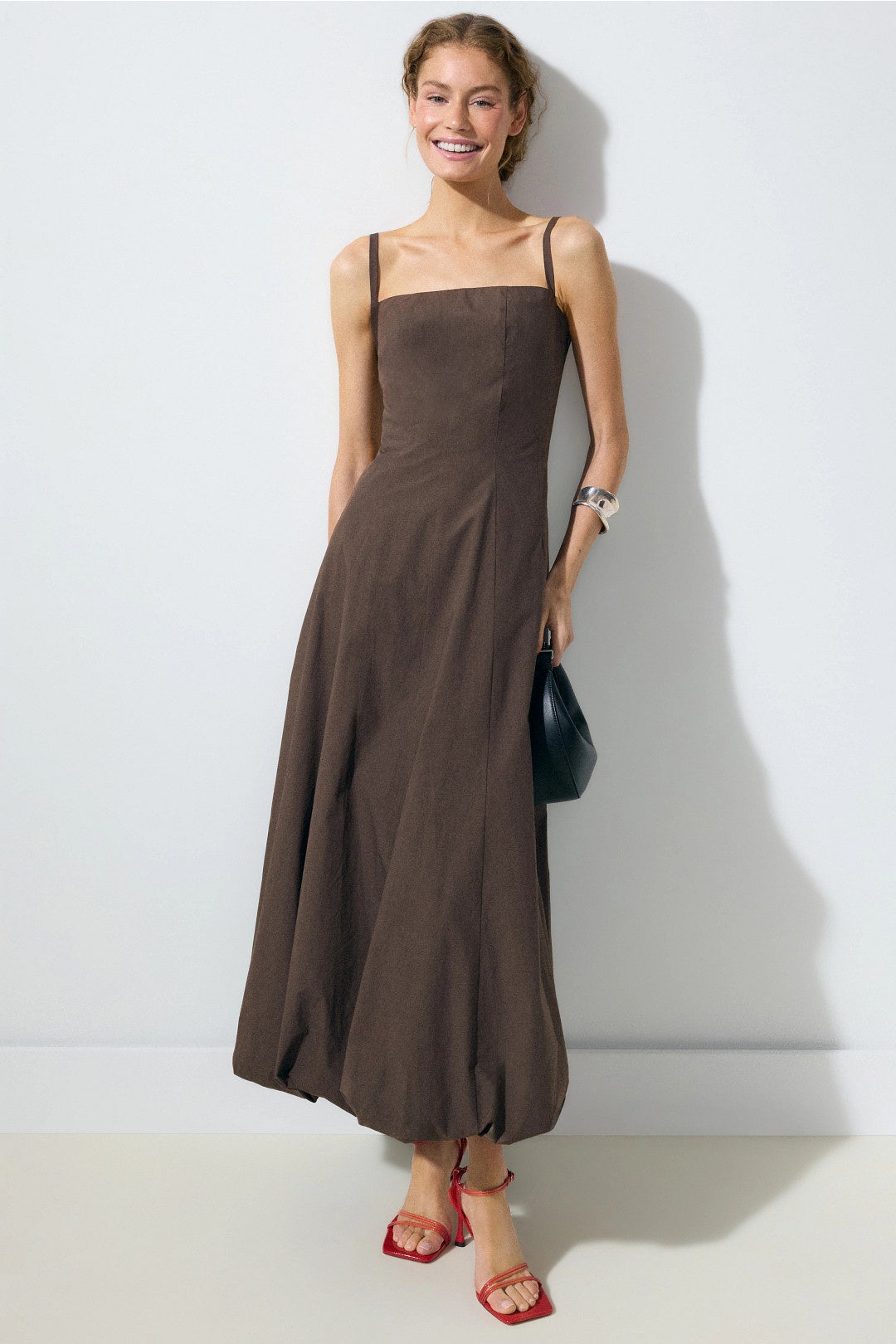 Ella Bubble Hem Midi Dress by Proenza Schouler White Label 3