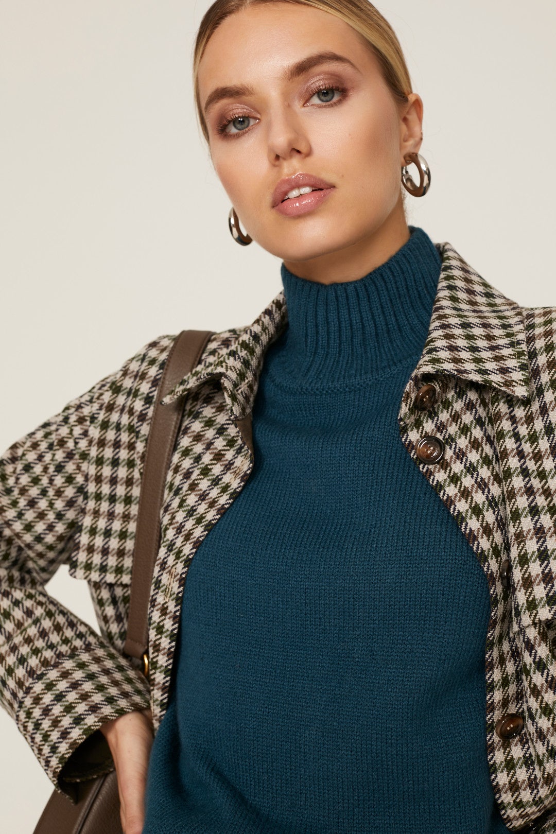 Teal Mock Neck Sweater by Jason Wu x RTR 3