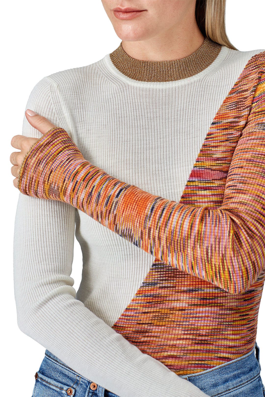 Printed Colorblock Sweater by Missoni 3