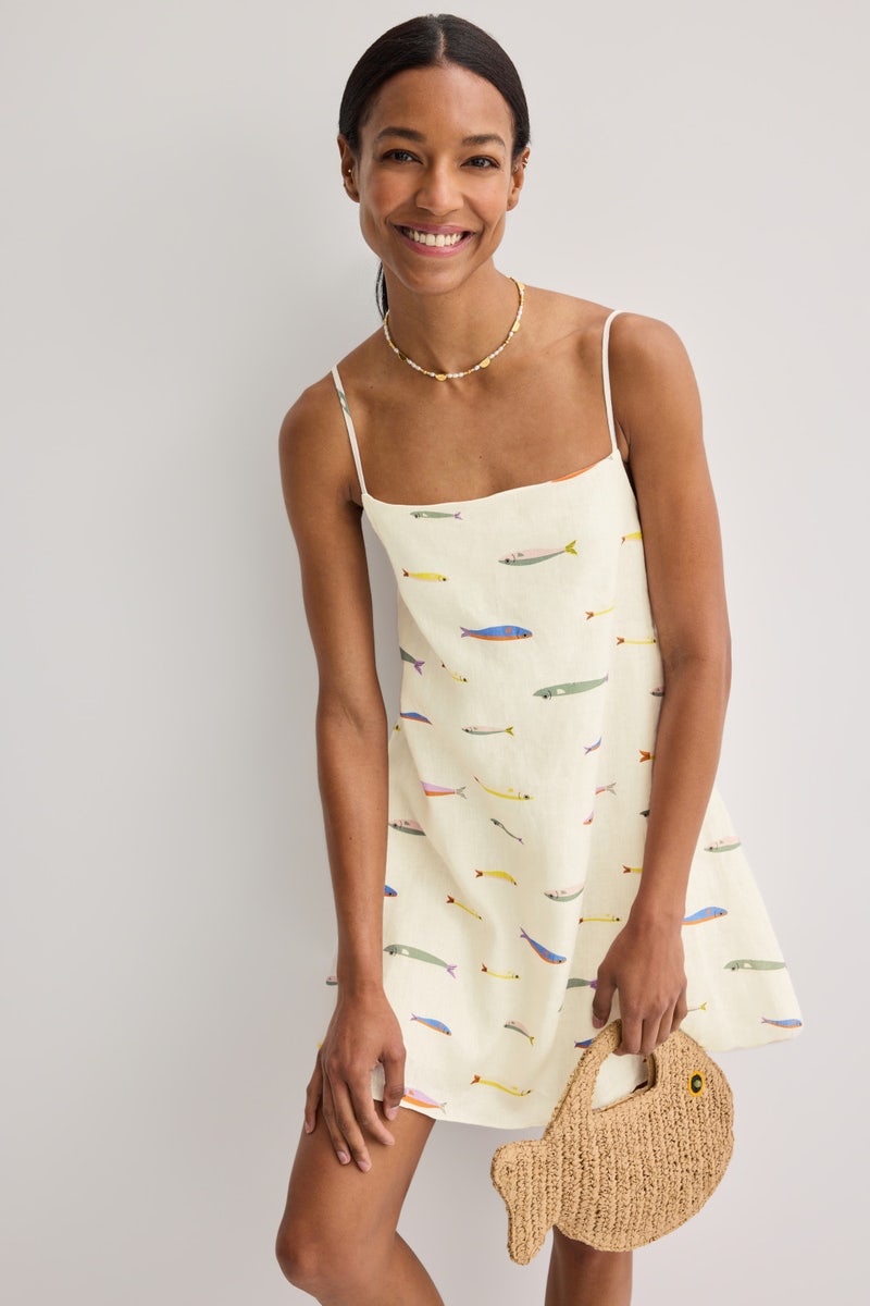 Laura Linen Mini Dress by Staud - Photo 3