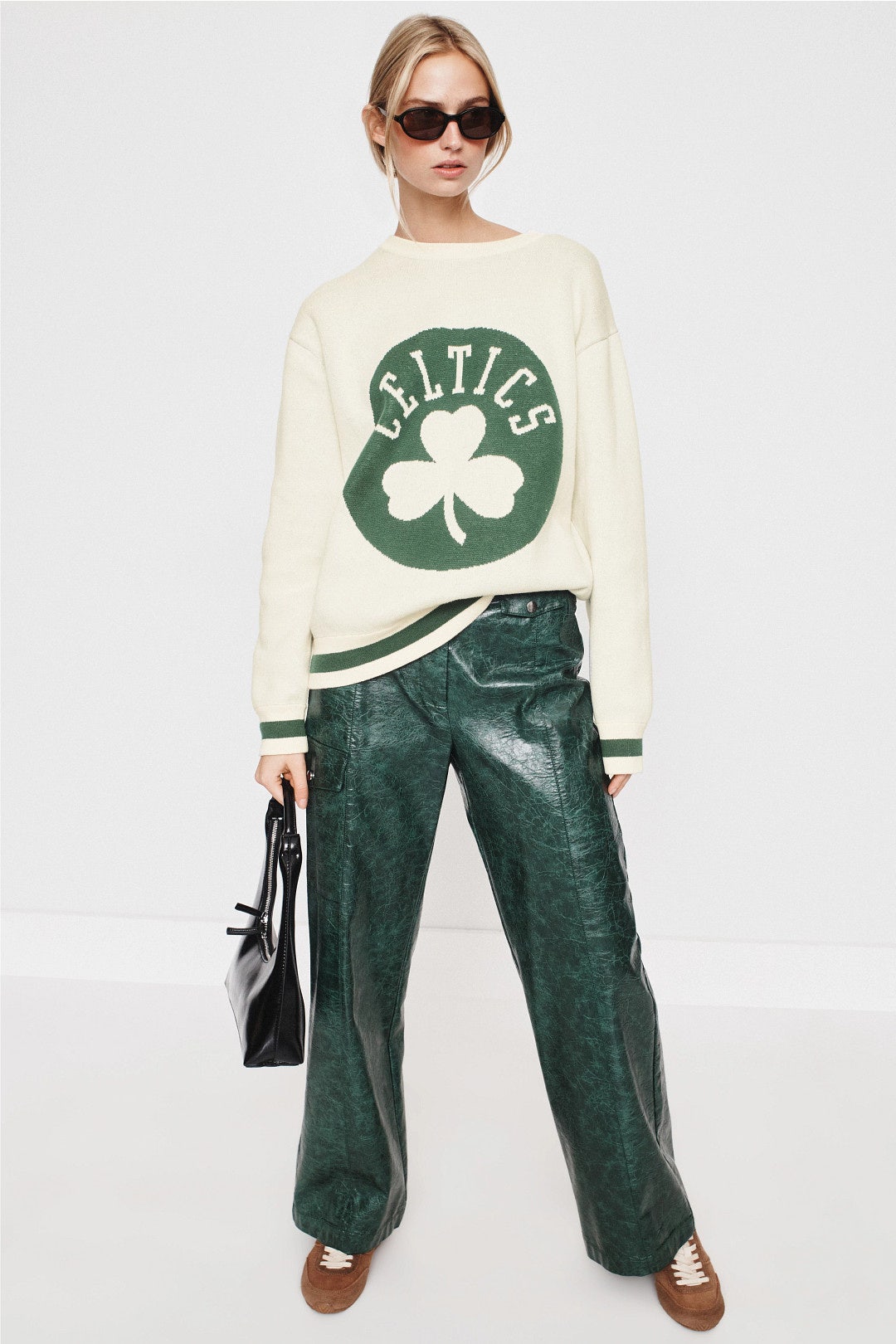 Celtics Crew Neck Sweater by Terez 3