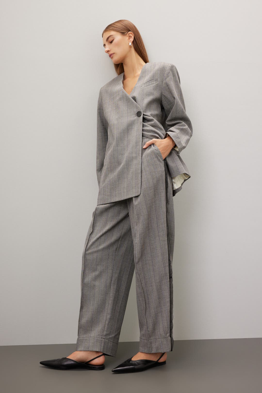 【関税&送料込】Ganni Herringbone Pants Herringbone Pants by GANNI | Rent the Runway