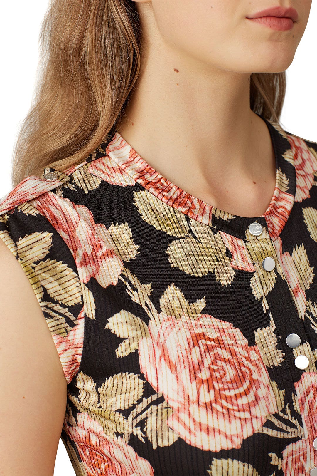 Floral Button Front Sheath by Rabanne 3