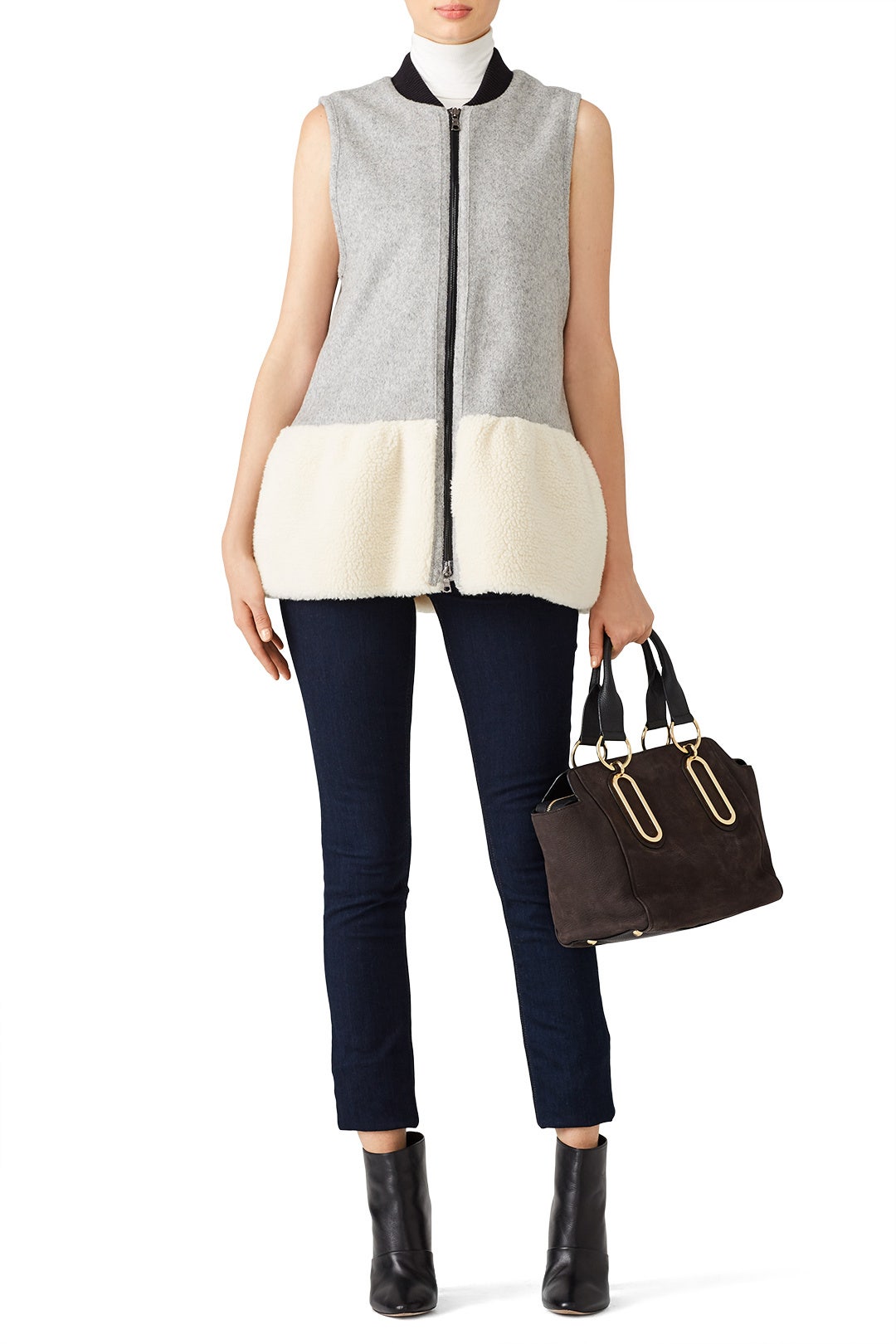 Grey Leslie Vest by Marissa Webb 3