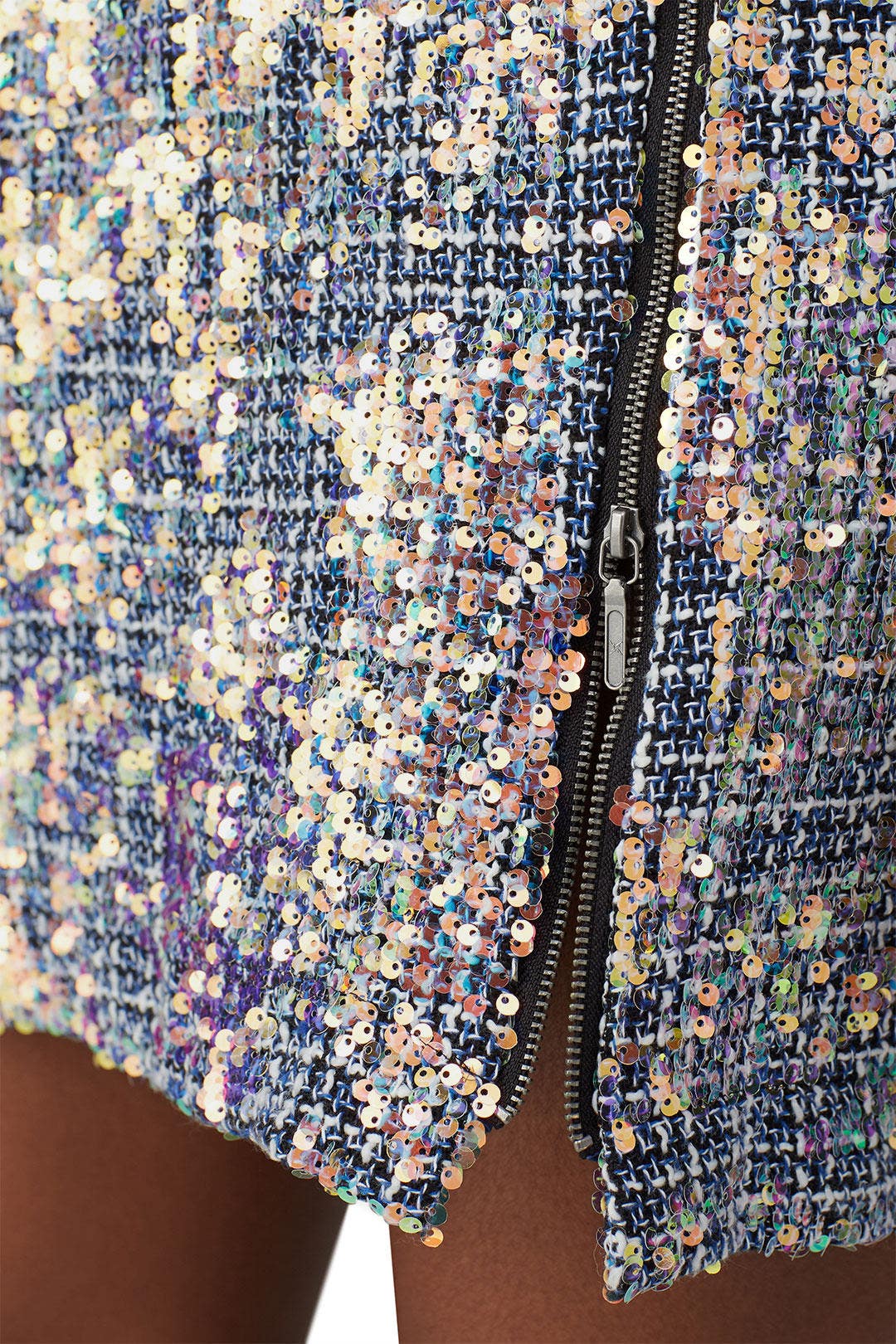 Sequin Tweed Shift Dress by Nicole Miller 3