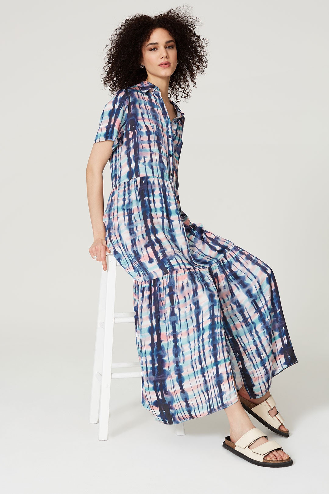 Short Sleeve Tie Dye Maxi by sita murt 3