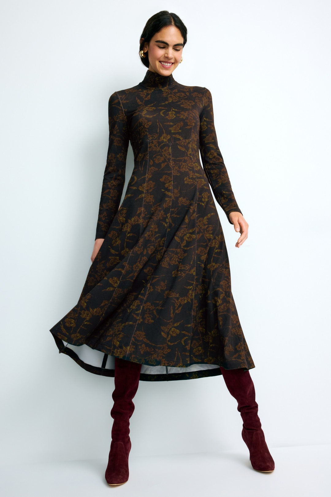 Black Floral Thea Dress by Tanya Taylor 3