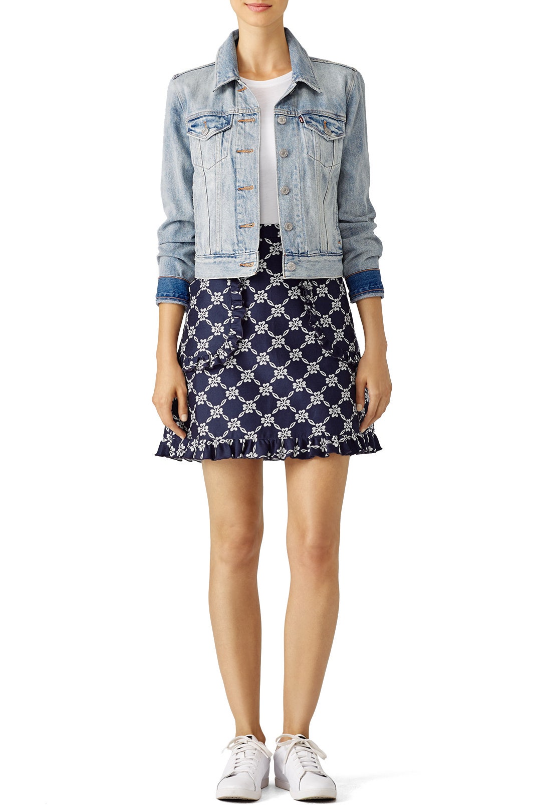 Lattice Ruffle Skirt by Draper James 3