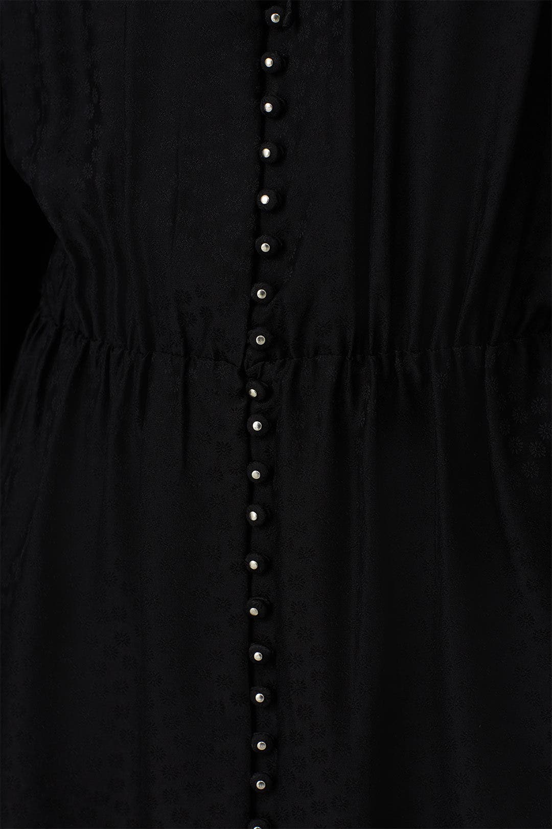 Black Silk Ruffle Sleeve Dress by The Kooples 3