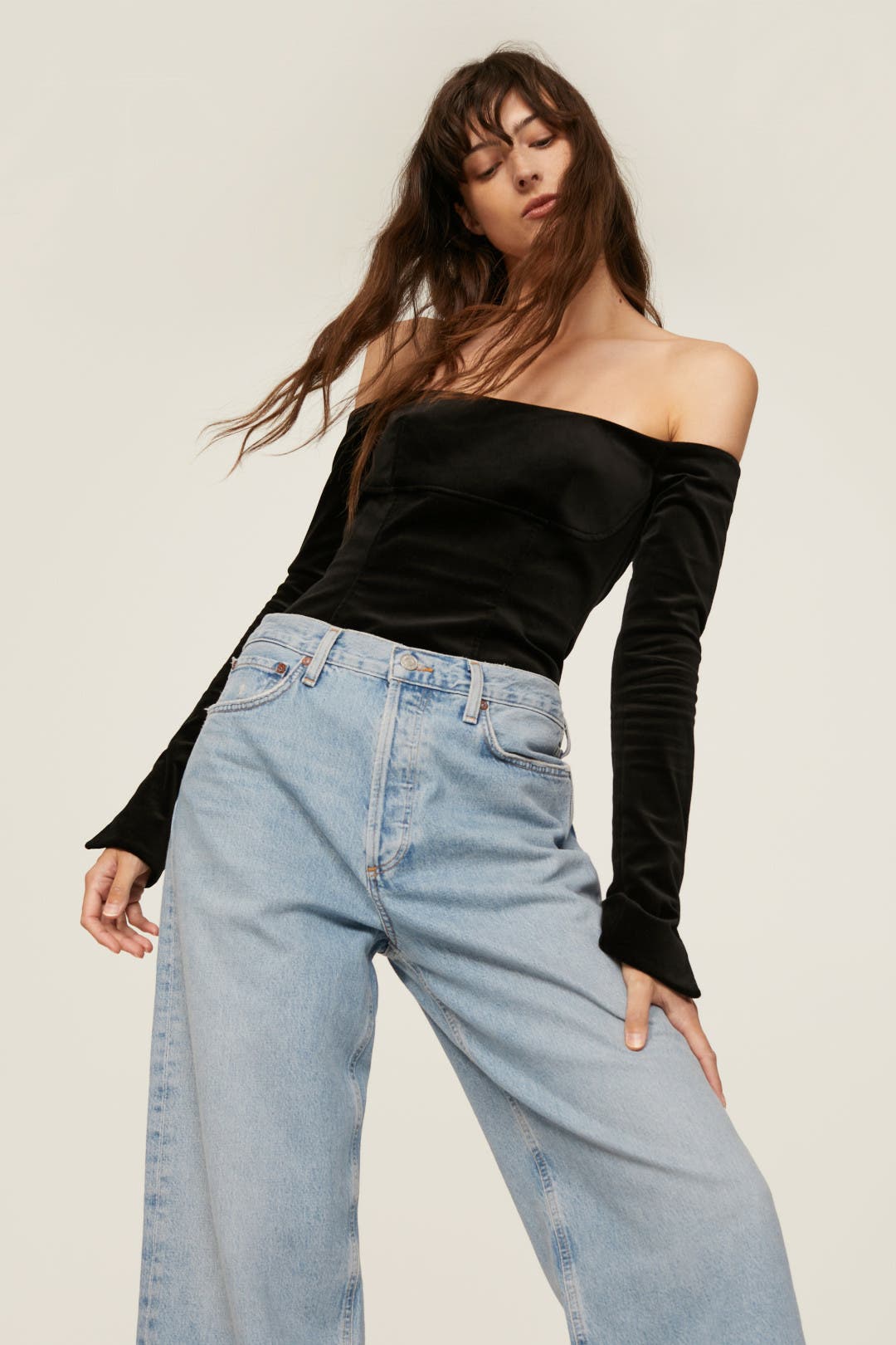 【Agolde】ロー Slung Baggy mid-riseジーンズ AGOLDE Low Slung Baggy Jeans | Shopbop