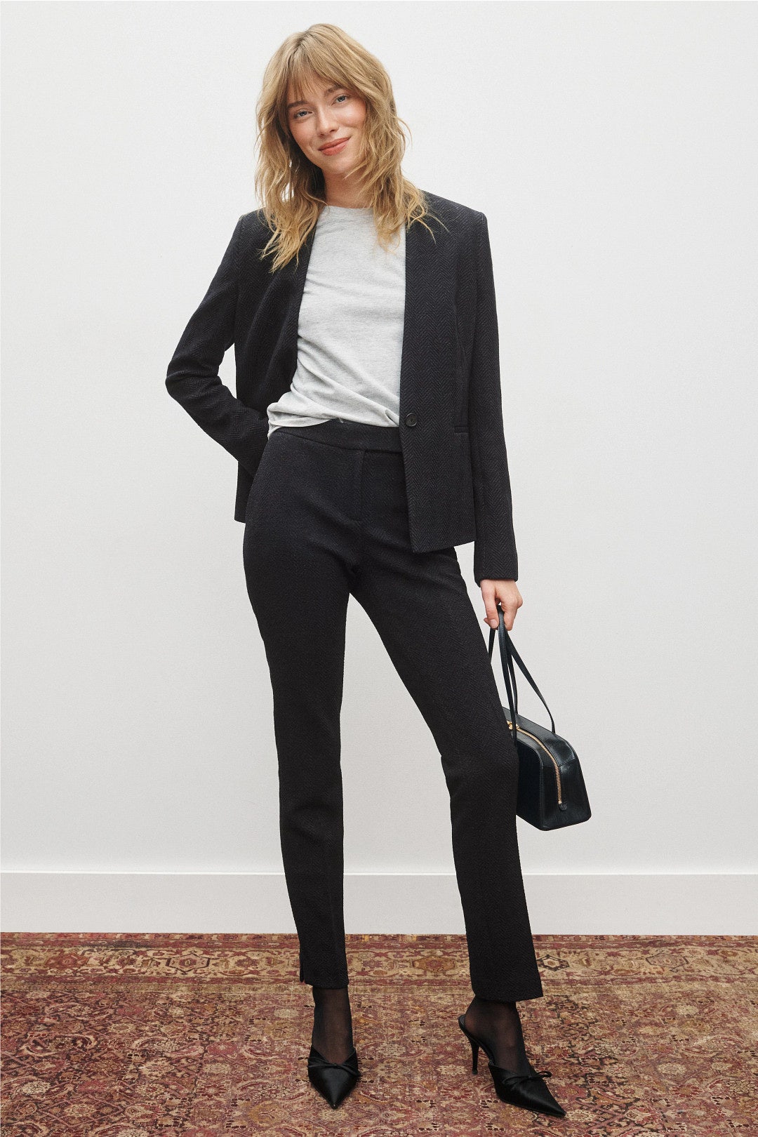 Houndstooth Slim Trouser by BOSS 3