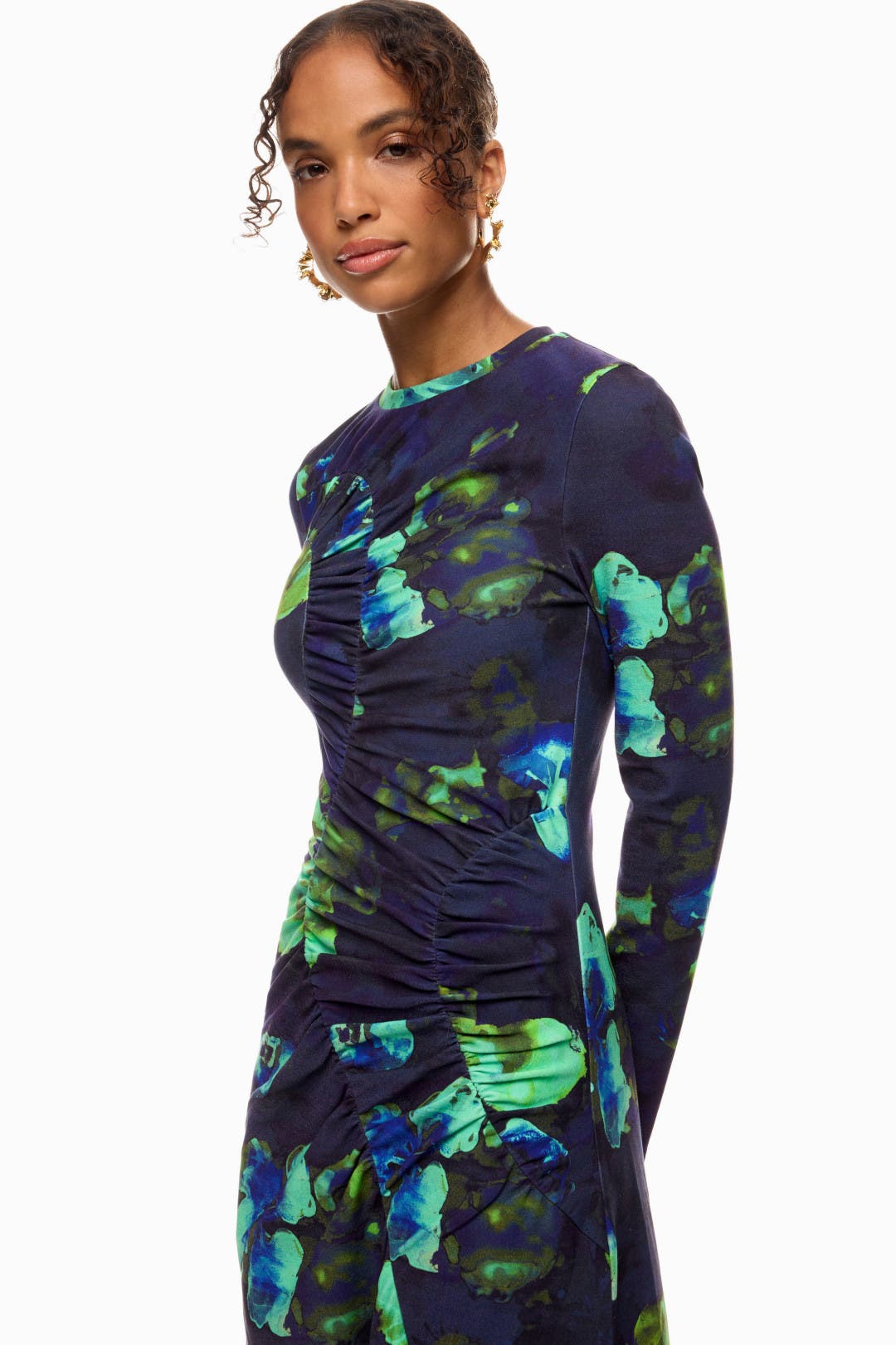 AMERI MELON SLEEVE STRAIGHT DRESS 通販