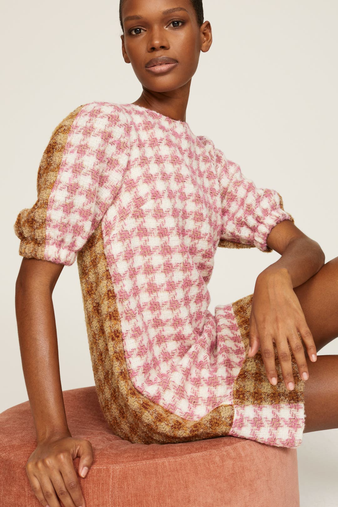 Houndstooth Mini Dress by Toccin | Rent the Runway