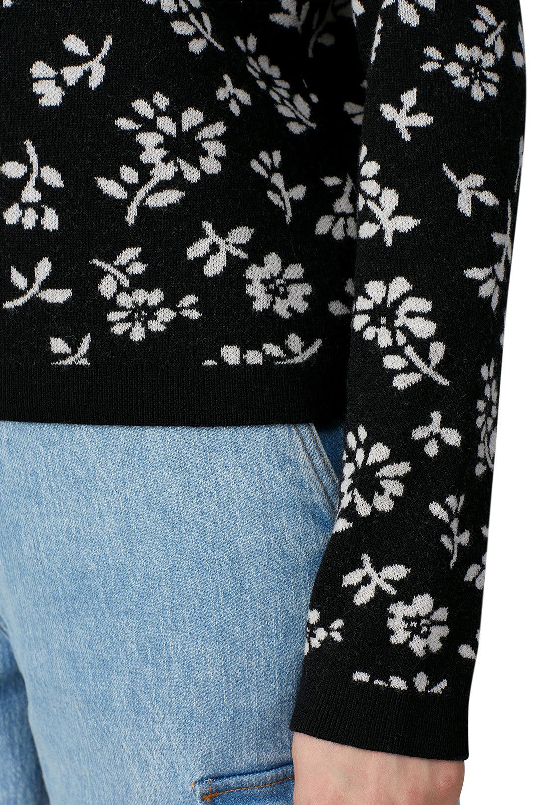 Black Floral Sweater by Sandy Liang 3