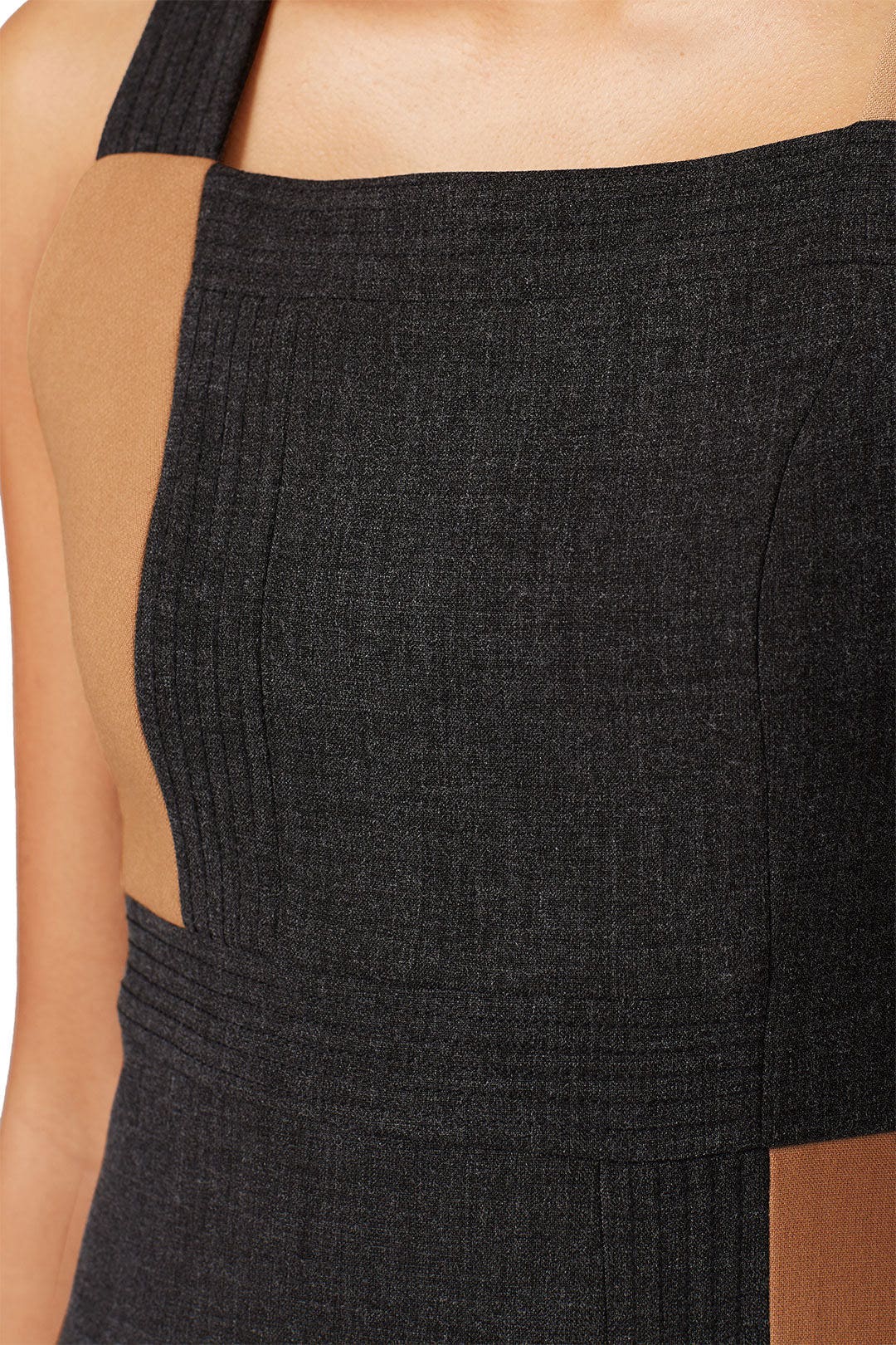 Camel Colorblock Sheath by Toccin 3