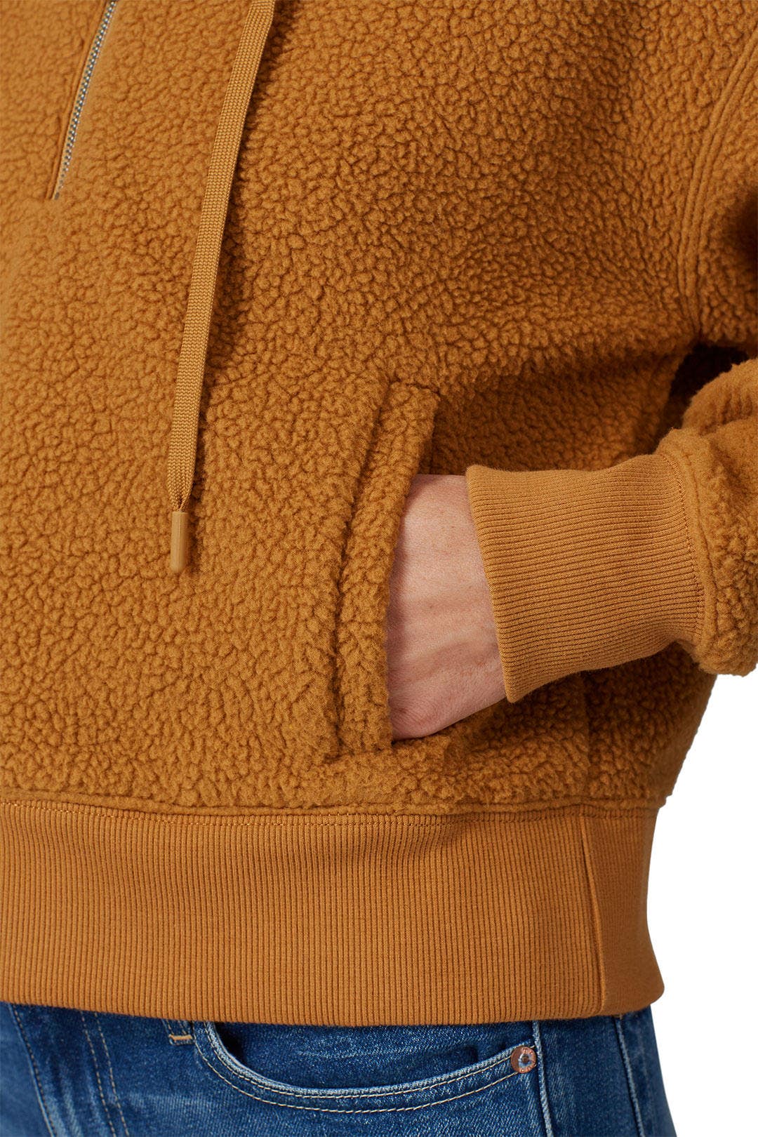 Faux Sherling Teddy Quarter Zip by Club Monaco 3