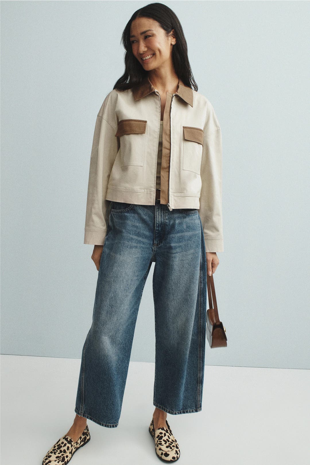 Faux Leather Mixed Pocket Bomber by 3.1 Phillip Lim | Rent the Runway