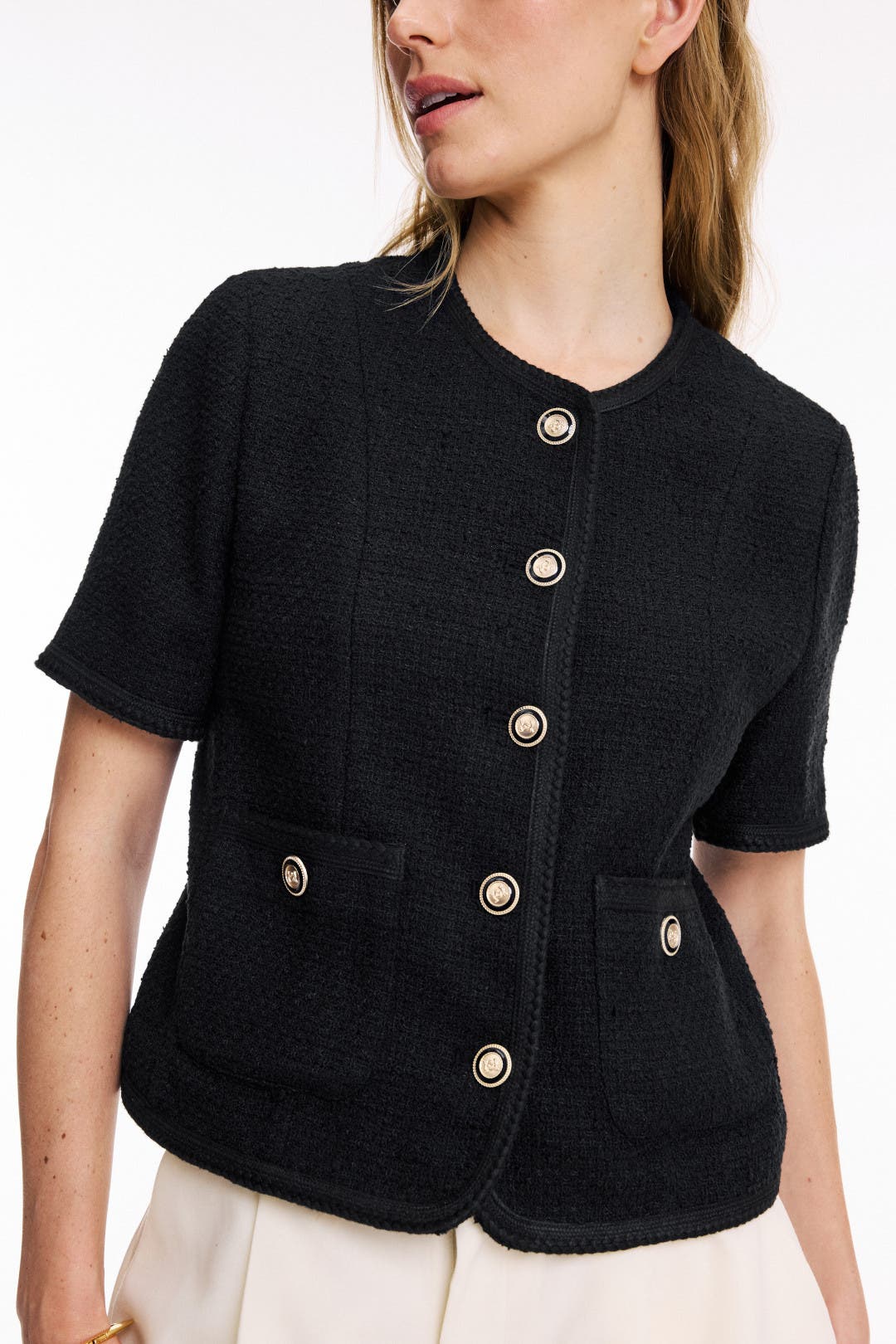 ★Dunst★ VOLUME TWEED JACKET BLACK_UDJA3C206BK DUNST Tweed Jacket | Black | FARFETCH