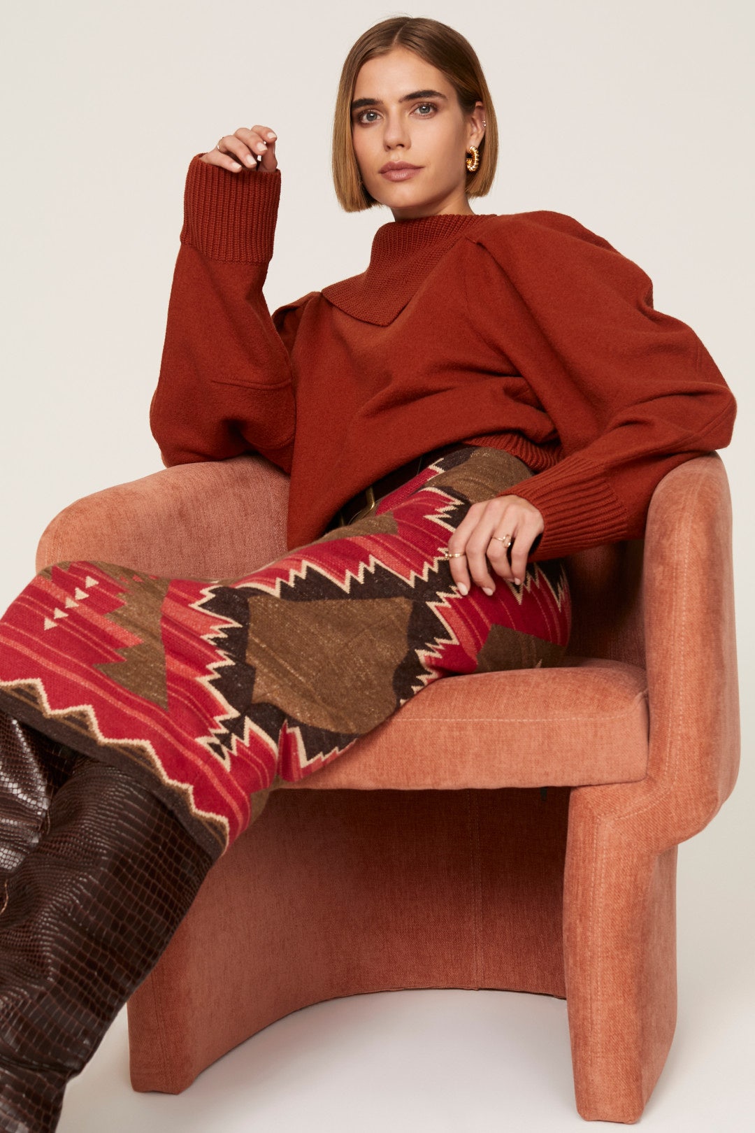 Southwestern Print Pencil Skirt by Lauren Ralph Lauren 3