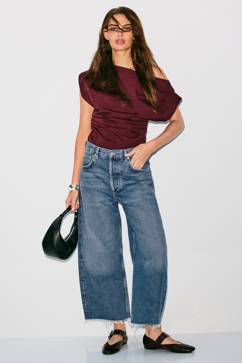 Ayla Raw Hem Cropped Wide Leg Jeans by Citizens of Humanity - Photo 3