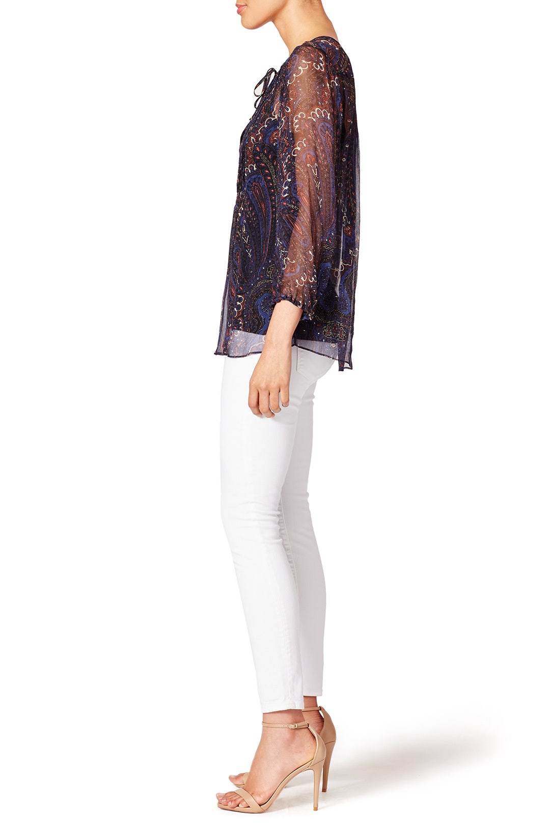 Indigo Paisley Top by Joie 1