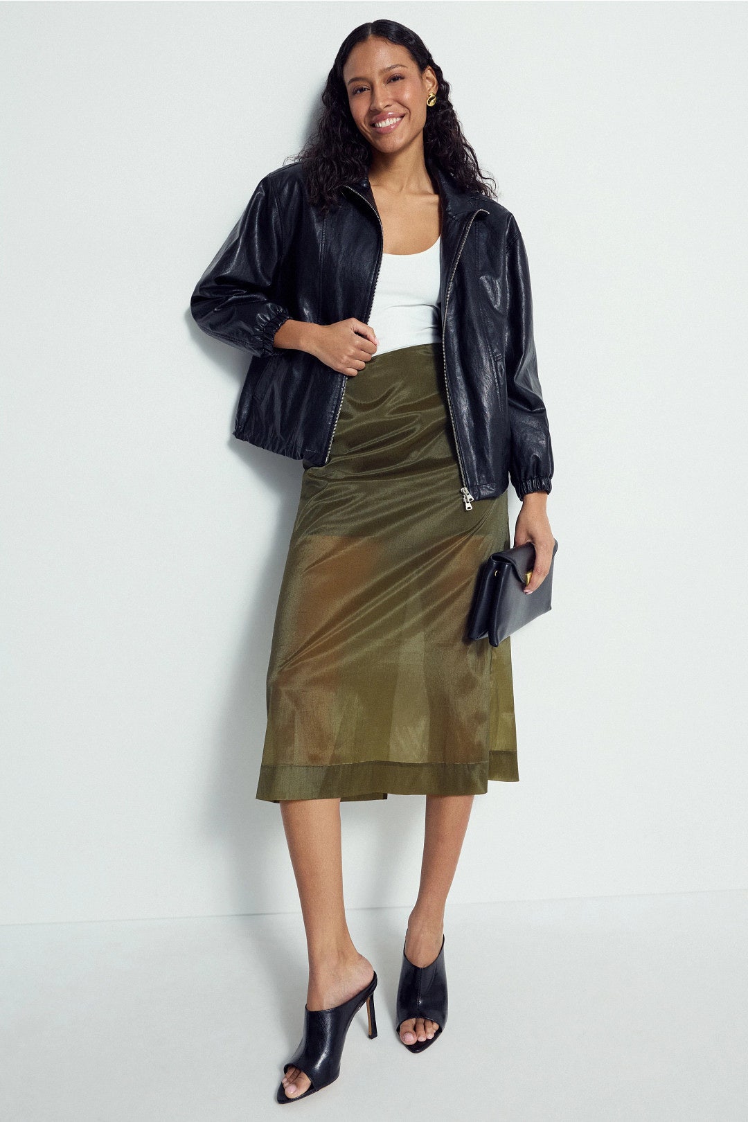 Organza Midi Skirt by Rosetta Getty x RTR 3