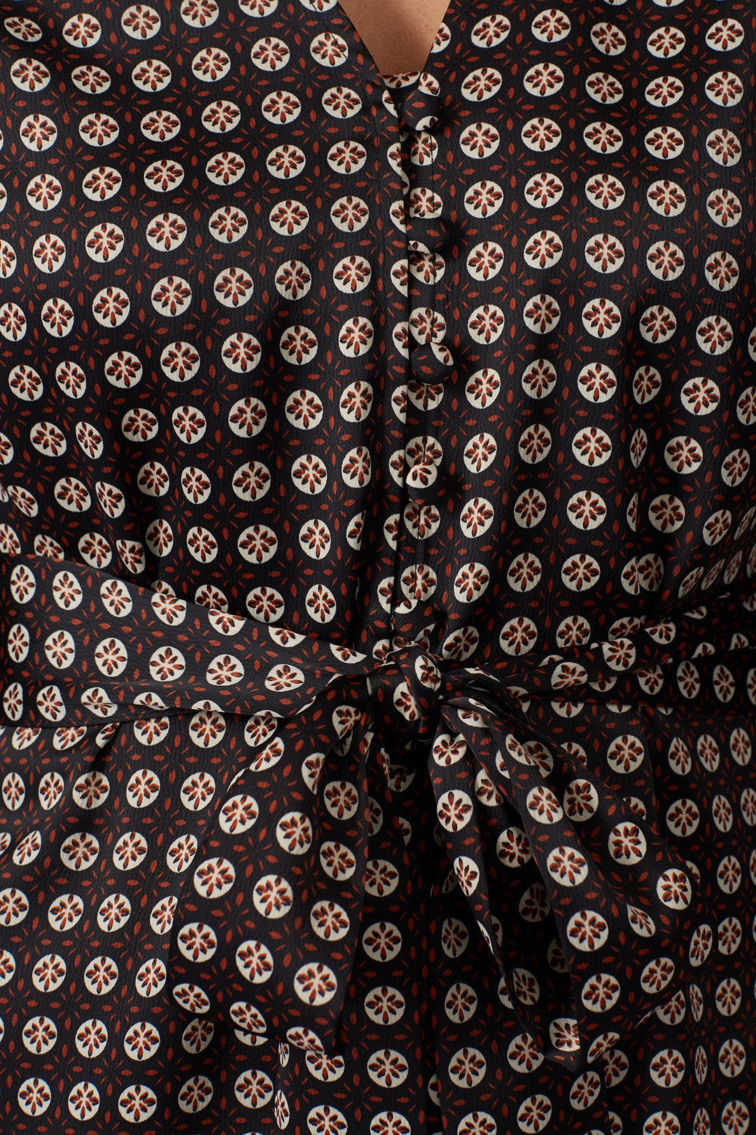 Geo Print Tie Front Blouse by Sweet Baby Jamie 3