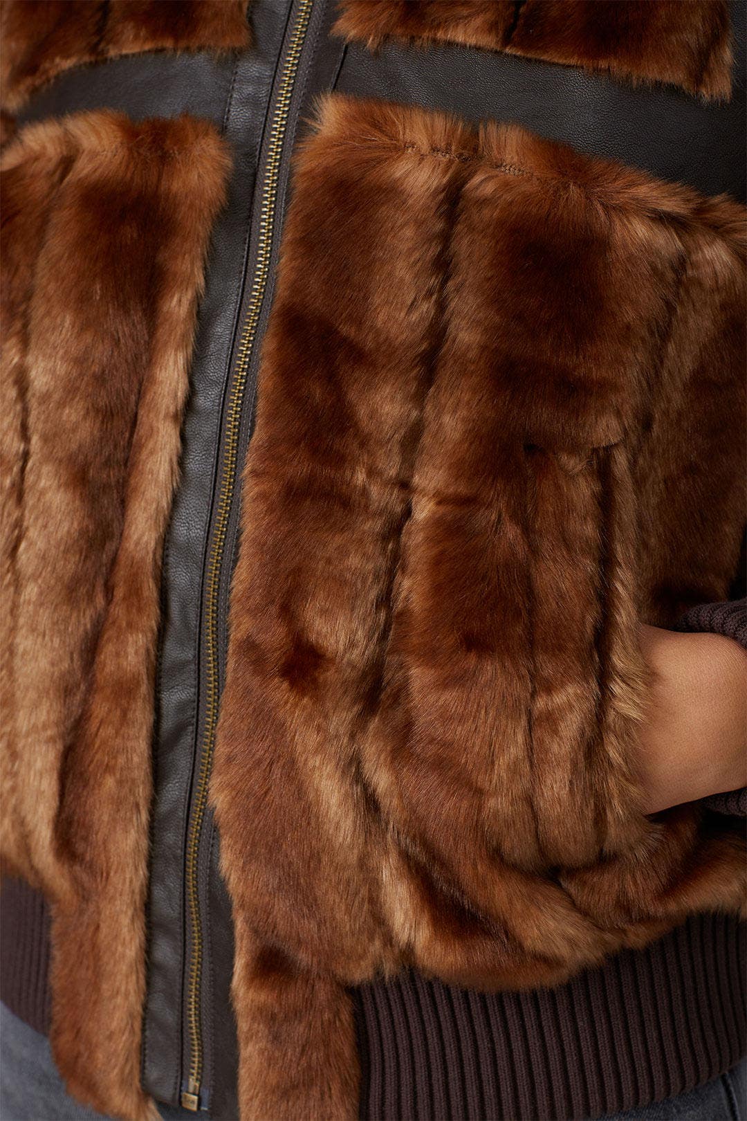 Lotta Mix Faux Fur Jacket by Zadig & Voltaire 3