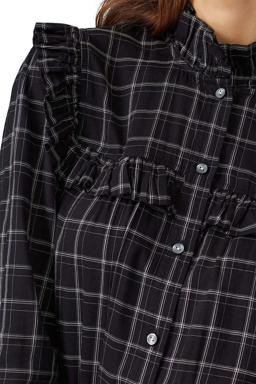 Ruffle Plaid Dress by La Vie Rebecca Taylor 3