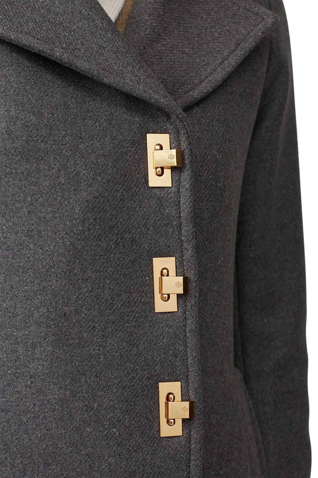 Dark Cloud Wool Coat by Tory Burch 3