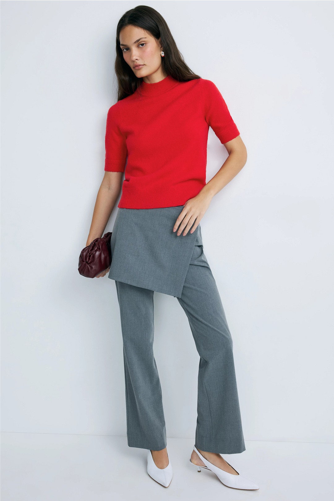 Brushed Knit Quarter Sleeve Sweater by Adam Lippes x RTR 3