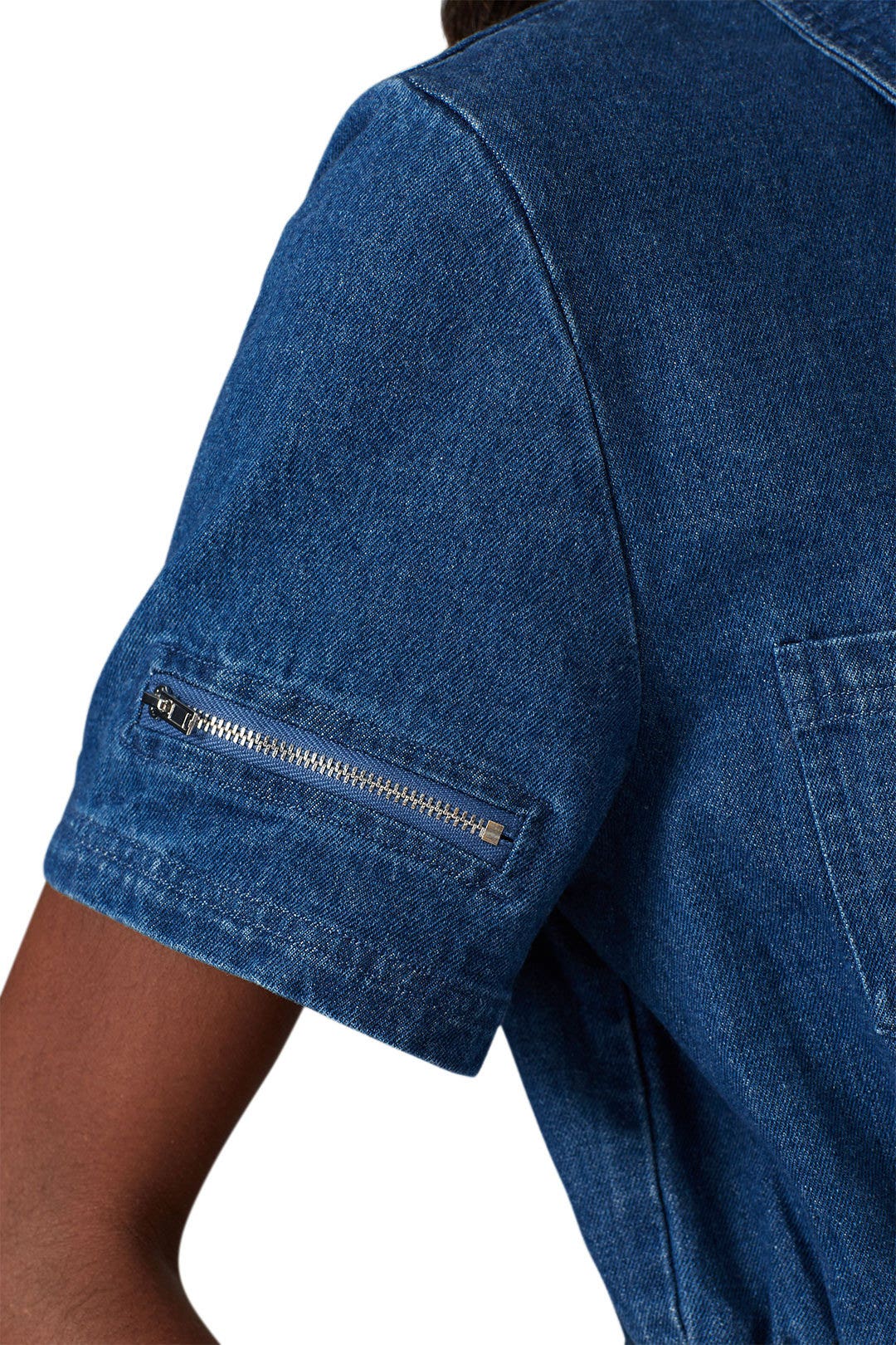 Charlie Fashion Denim Jumpsuit by KENDALL + KYLIE 3