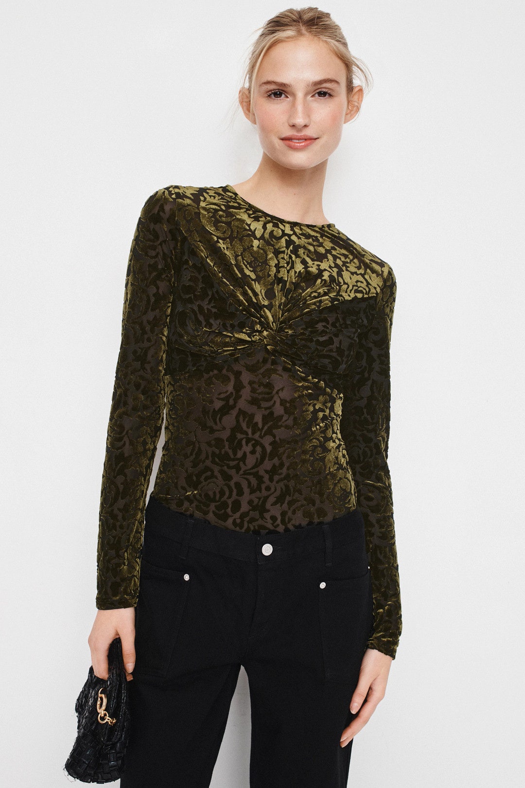 Velvet Burnout Long Sleeve Top by Sea NY x RTR 3