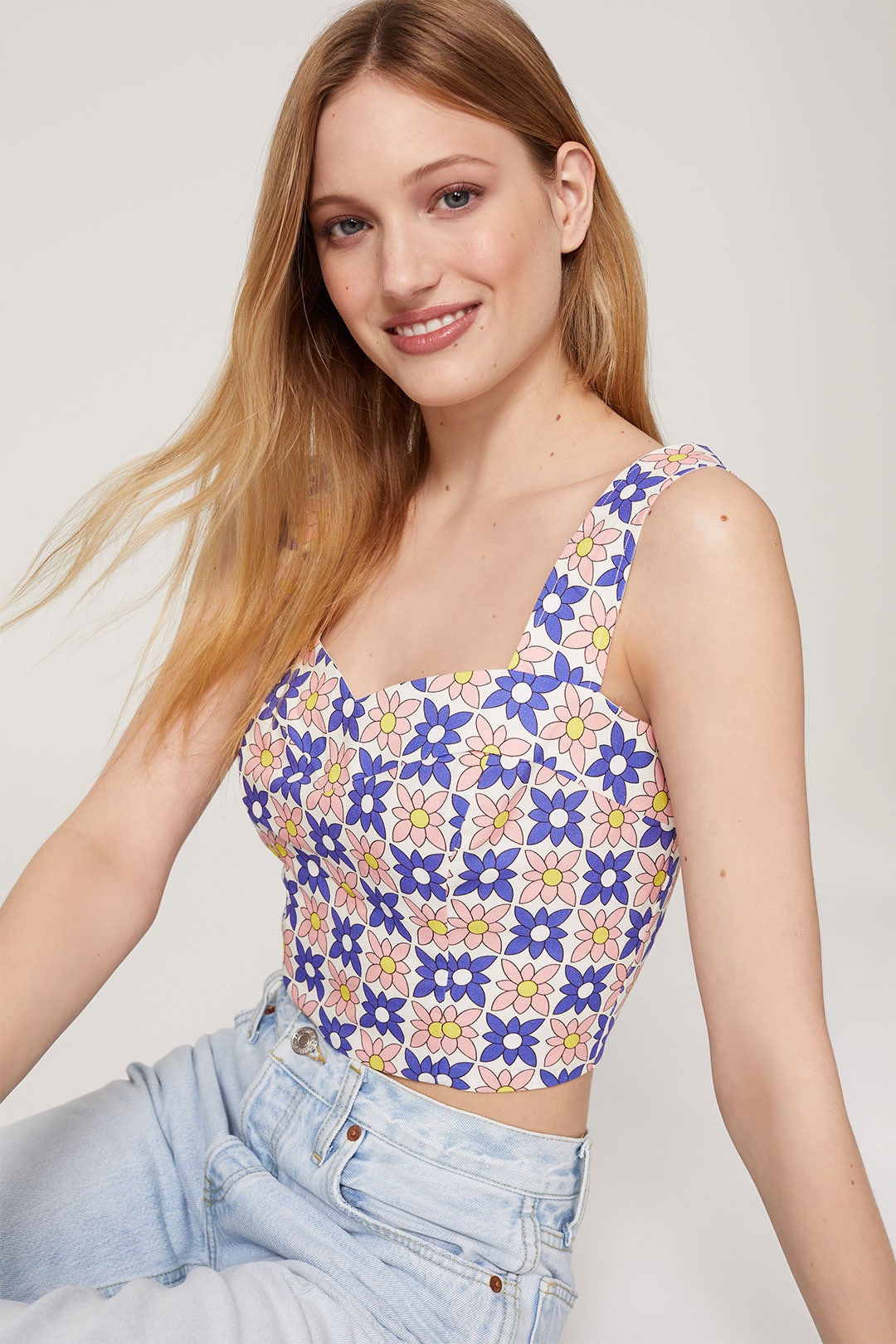 Daisy Field Crop Top by Nicole Miller 3