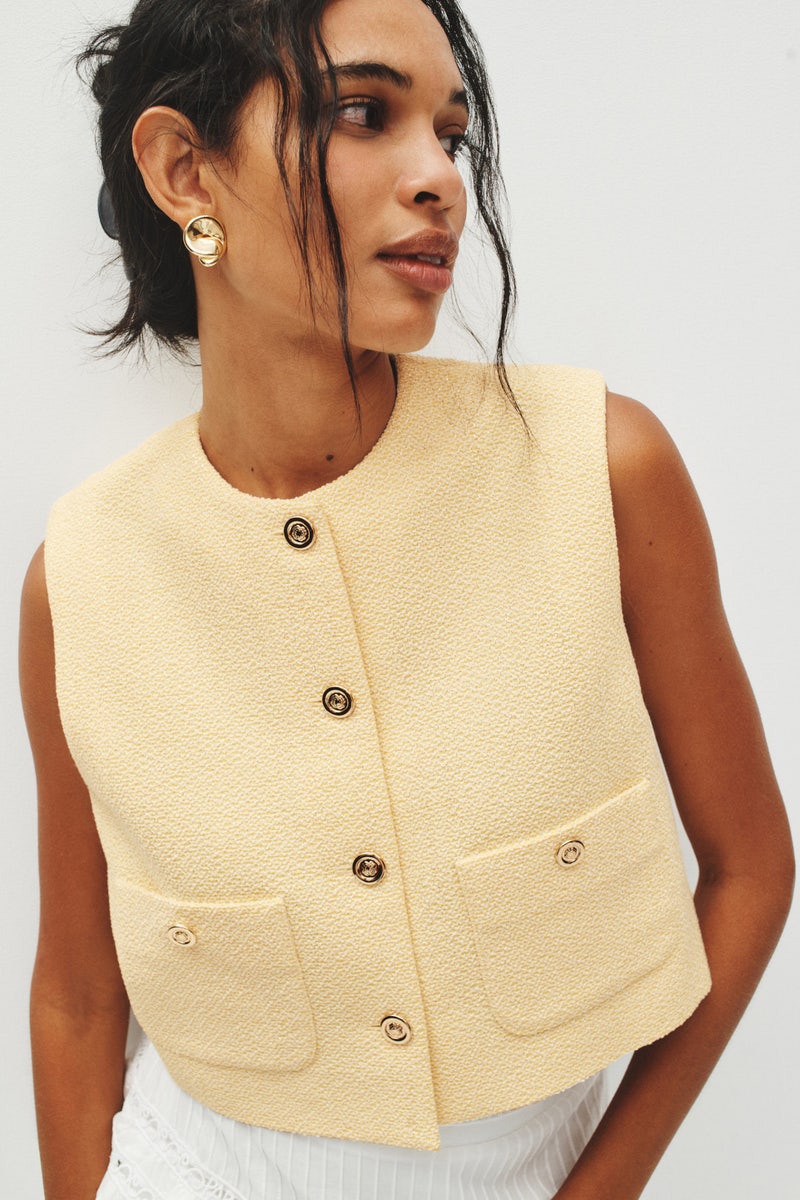 Yellow Vest Jacket by Maje - Photo 3