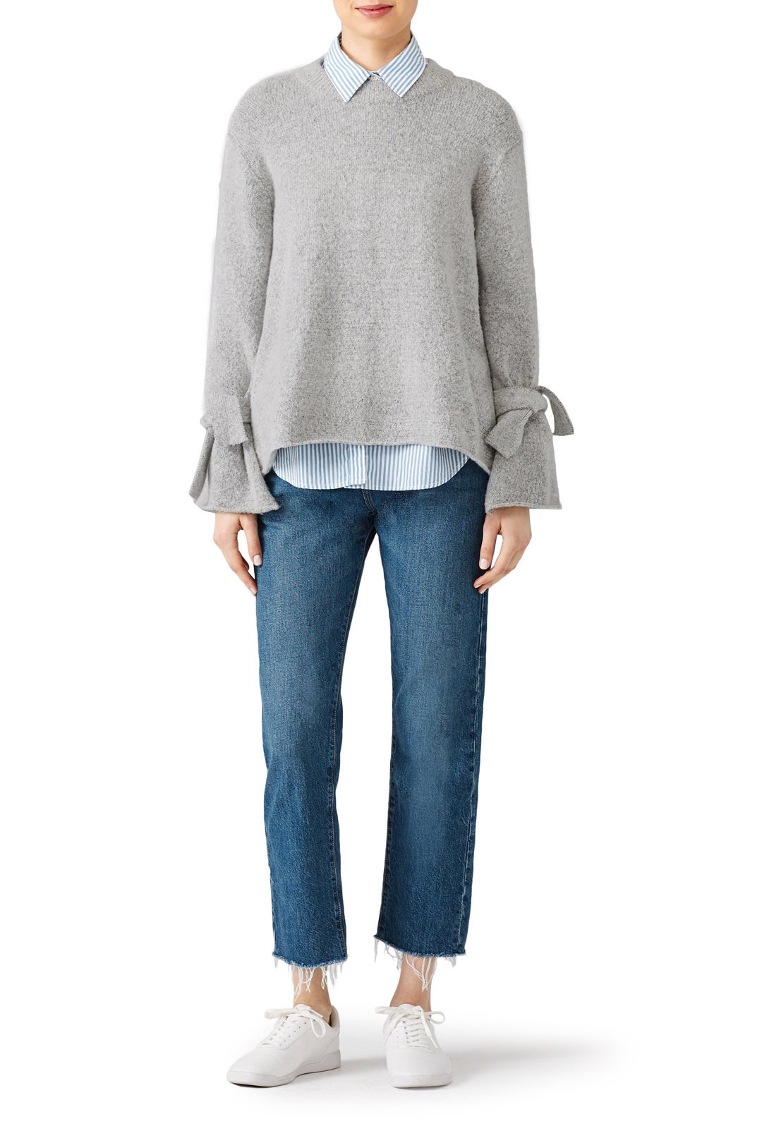 Tie Sleeve Sweater by J.O.A. 3